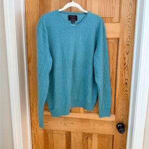 Men's Cashmere Teal Sweater